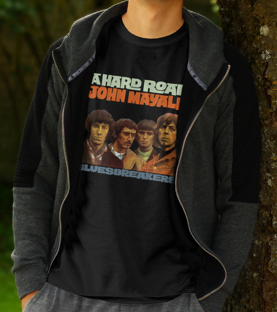 John Mayall And The Bluesbreakers A Hard Road Album Cover T-Shirt