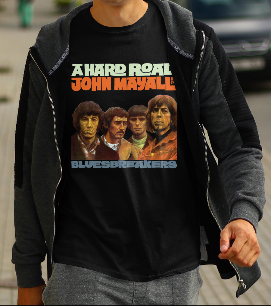 John Mayall And The Bluesbreakers A Hard Road Album Cover T-Shirt