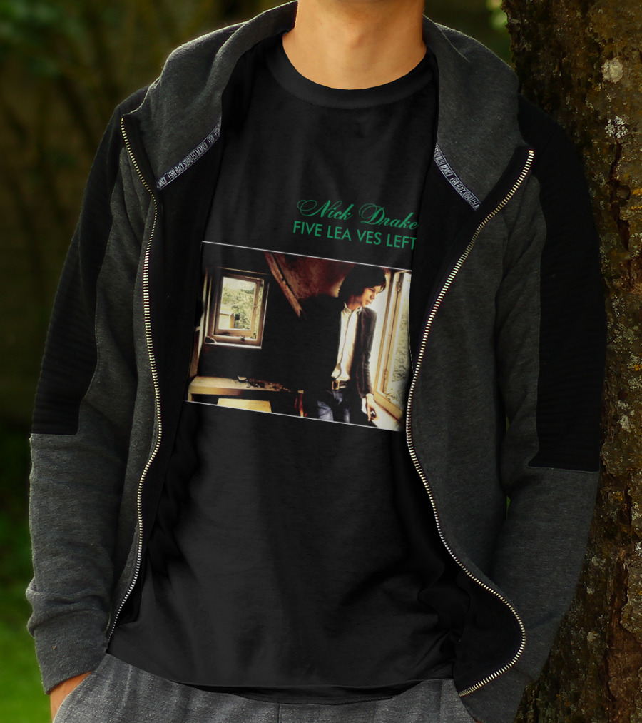 Nick Drake Five Leaves Left 1969 Album Cover T-Shirt
