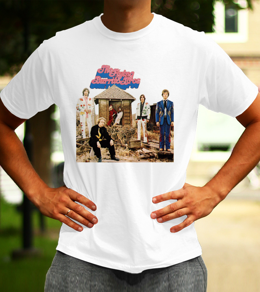 The Flying Burrito Bros The Gilded Palace Of Sin Album Cover Band Members In Colorful Suits T-Shirt