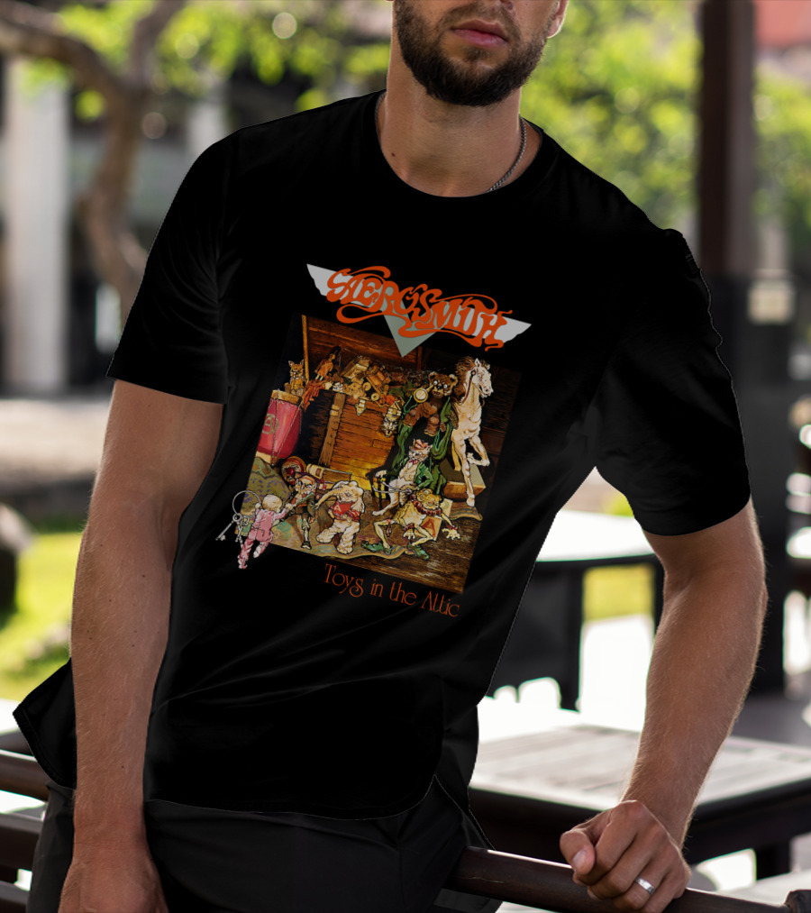Aerosmith Toys In The Attic Album Cover T-Shirt