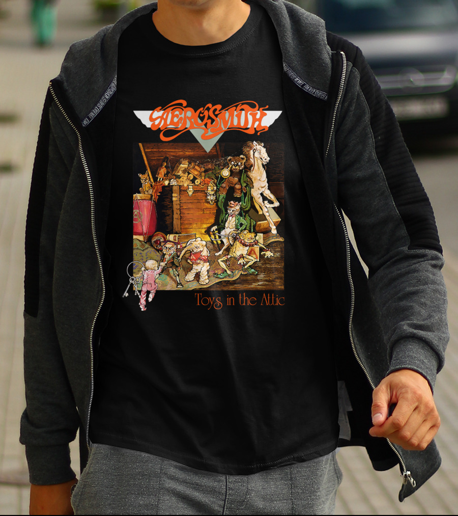 Aerosmith Toys In The Attic Album Cover T-Shirt