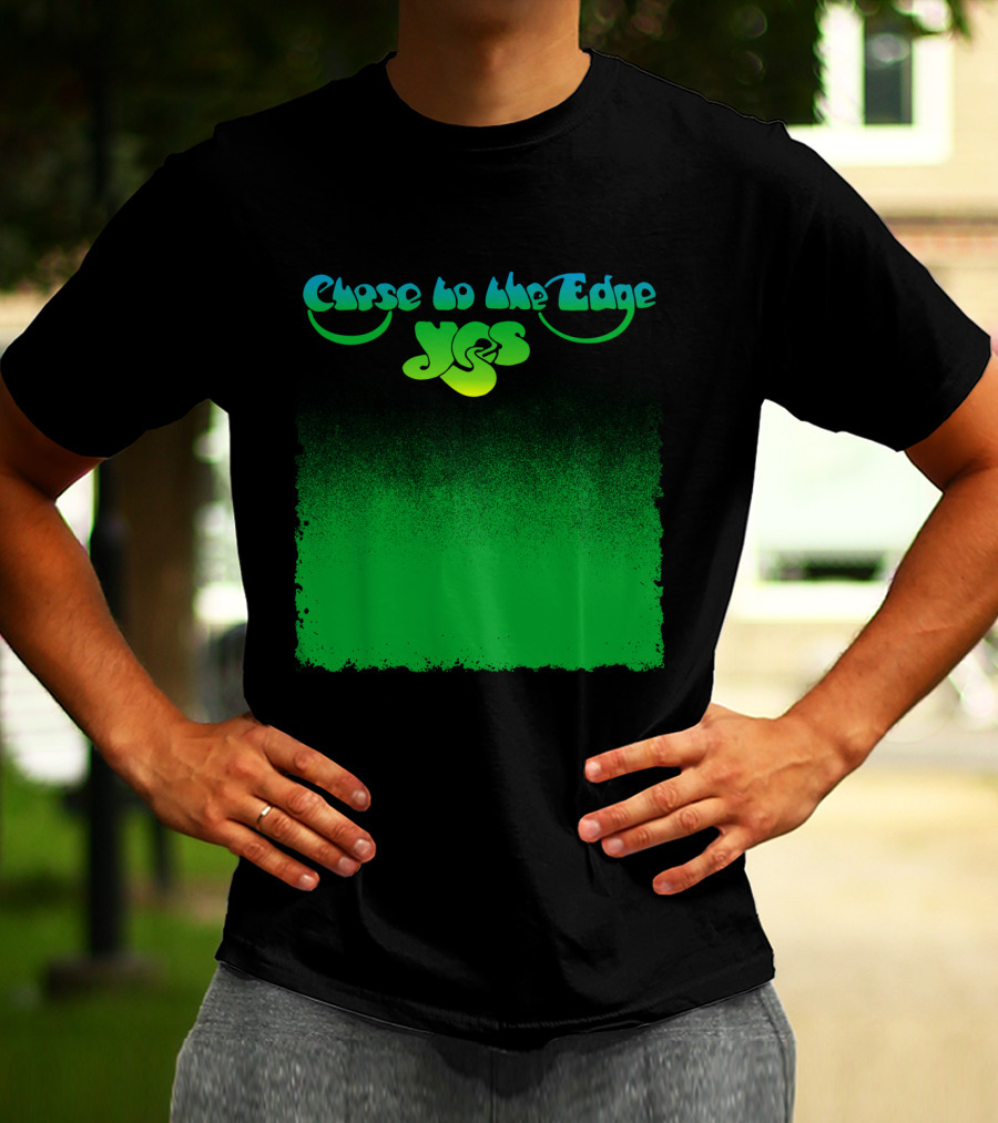 Close To The Edge Yes Logo Green Gradient T-Shirt