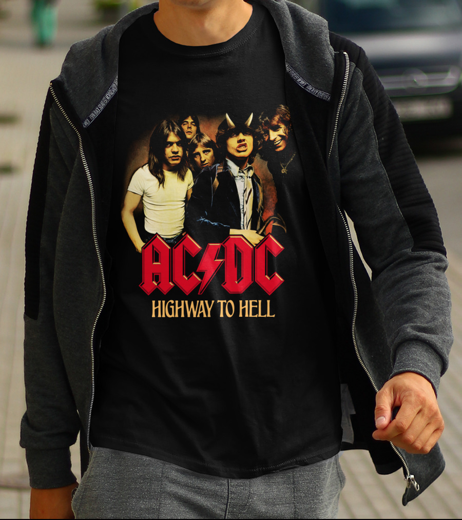 Acdc Highway To Hell Band Members T-Shirt