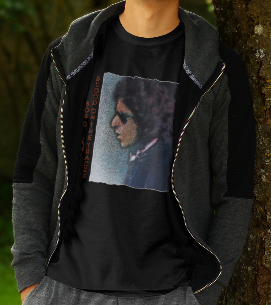 Bob Dylan Blood On The Tracks Album Cover T-Shirt