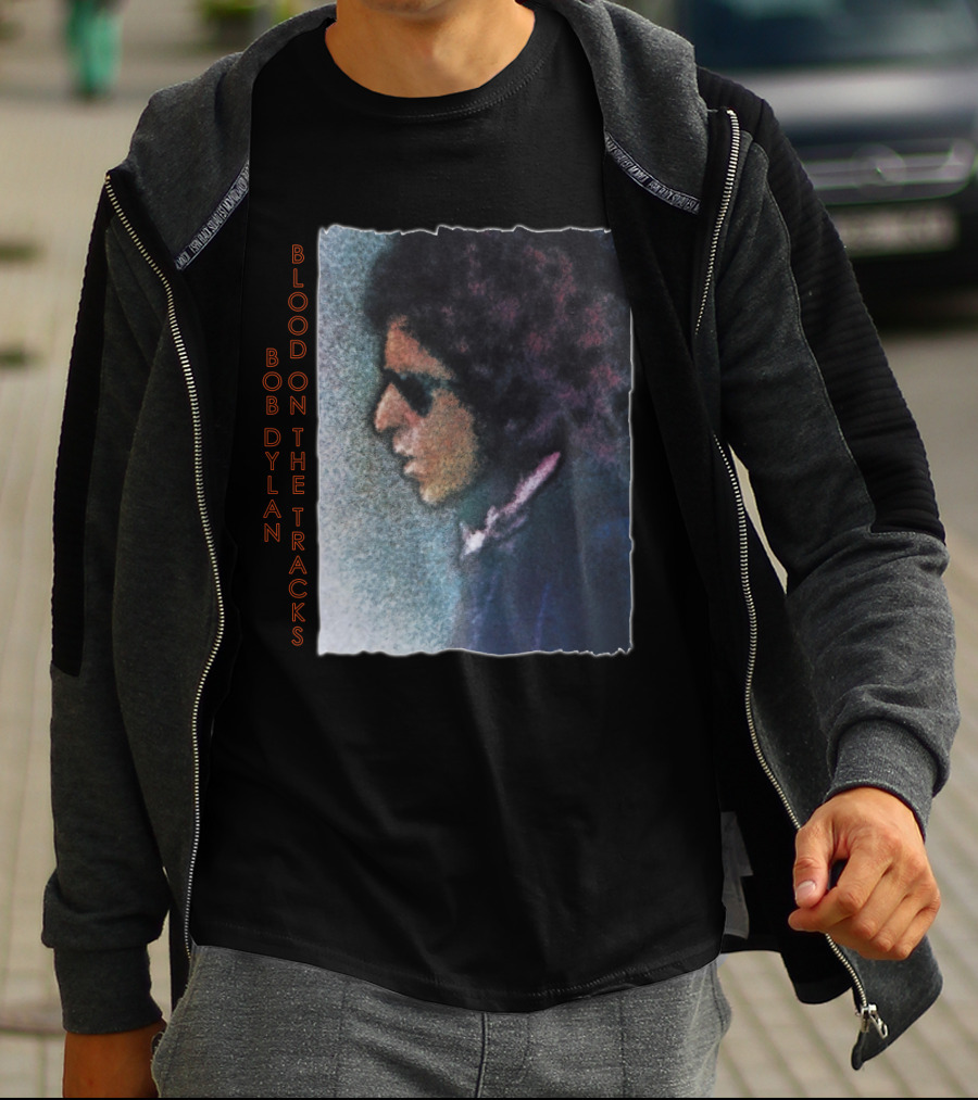 Bob Dylan Blood On The Tracks Album Cover T-Shirt