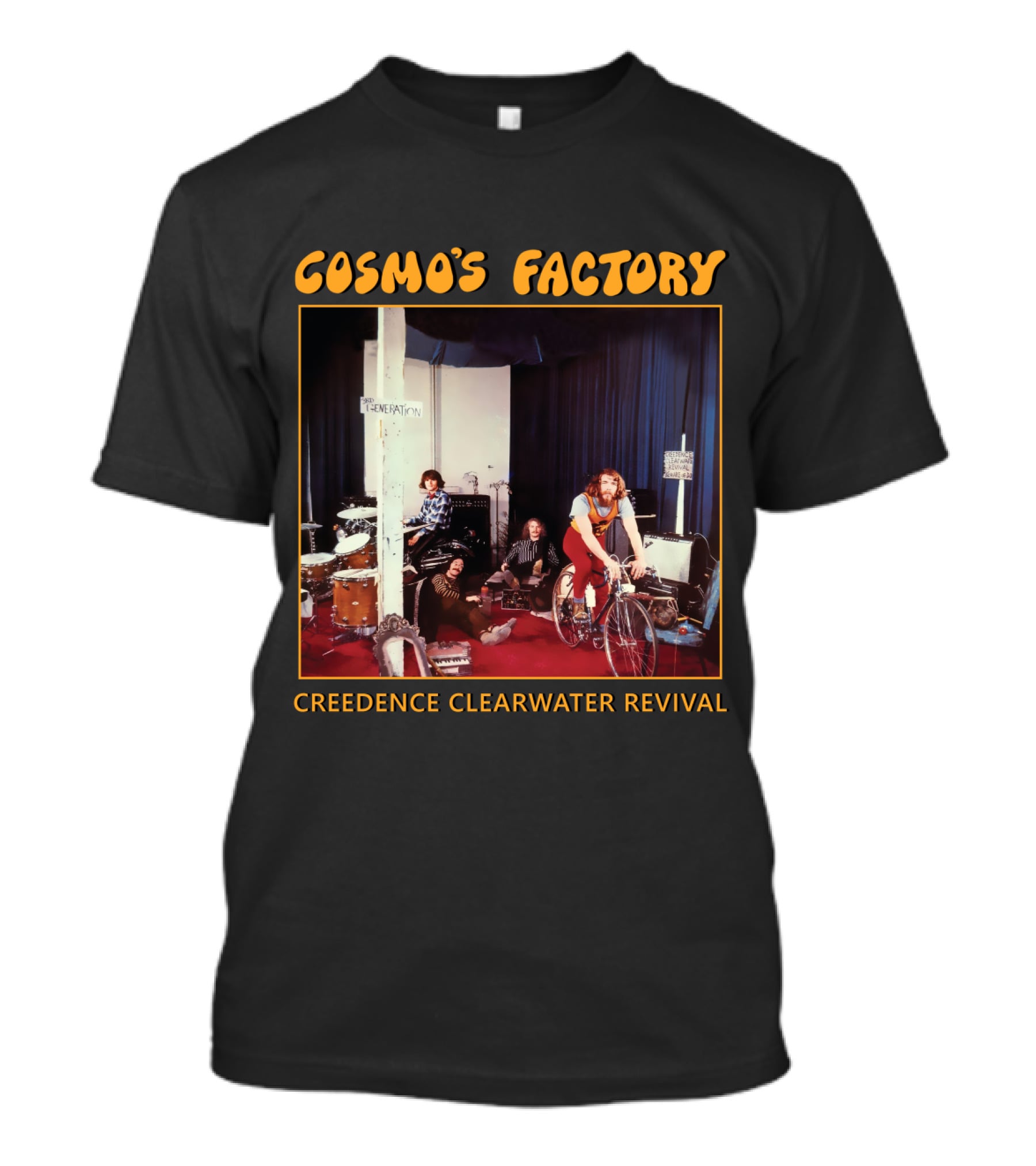 Creedence Clearwater Revival Cosmo's Factory Album 1970 Band Photo T-Shirt