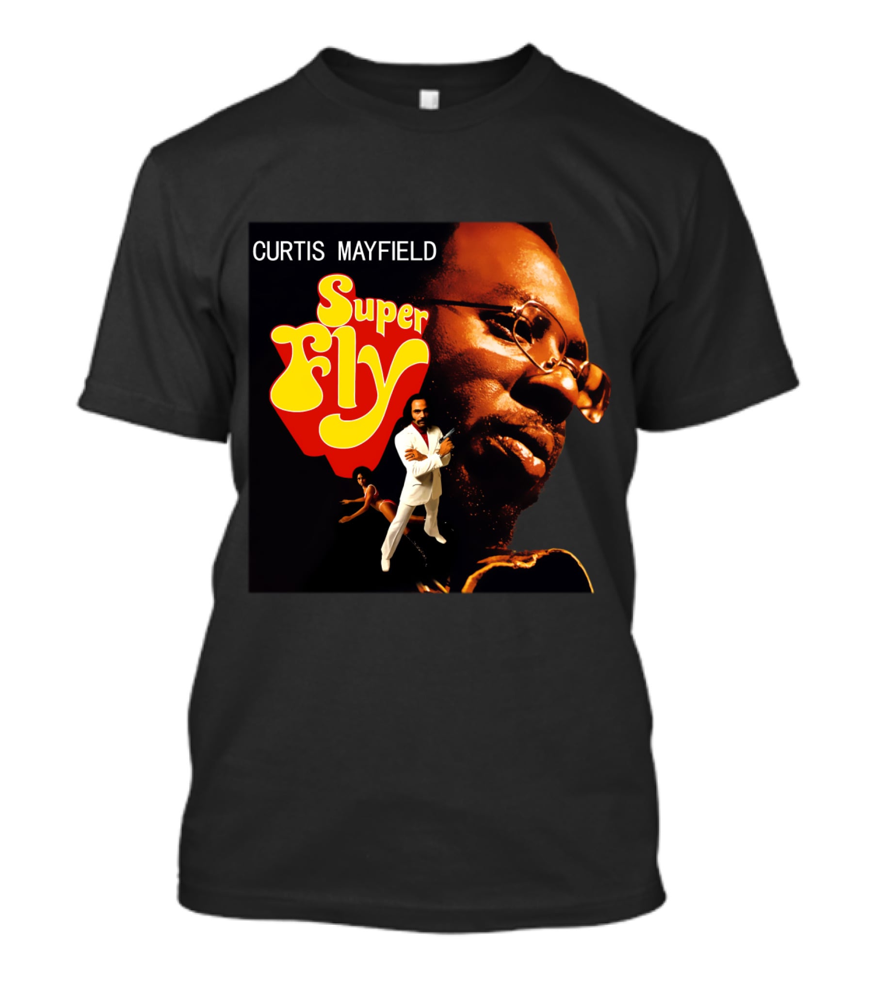 Curtis Mayfield Super Fly Classic Album Cover T-Shirt