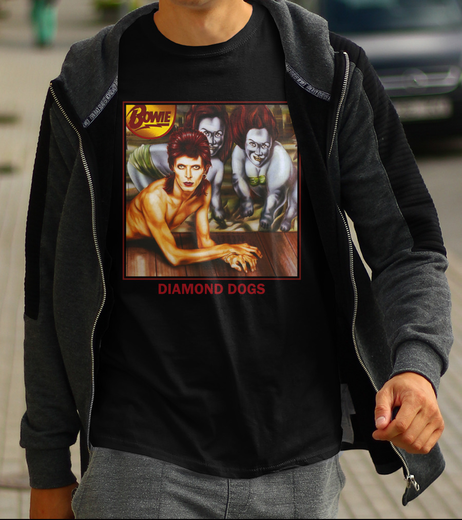 Bowie Diamond Dogs Album Cover T-Shirt
