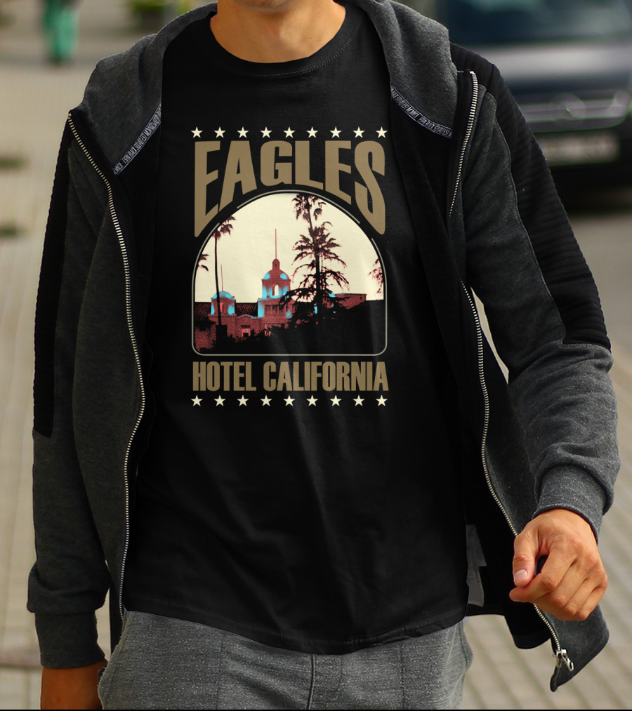 Eagles Hotel California Vintage Concert Album Art T-Shirt