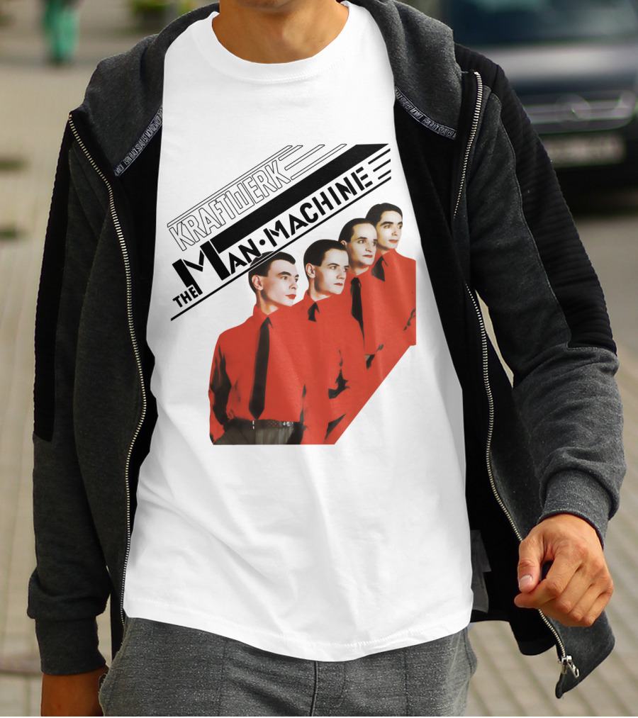 Kraftwerk The Man Machine Album Art Red Outfit Quartet T-Shirt