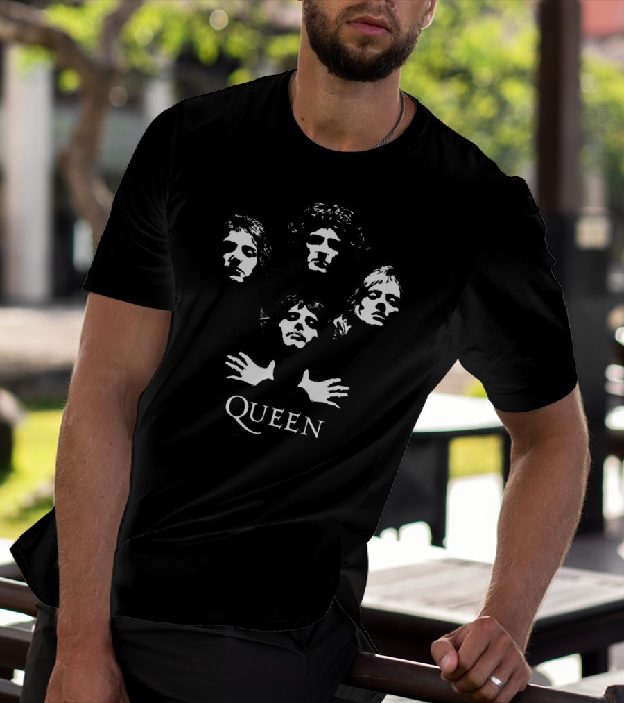 Queen Bohemian Rhapsody Band Members Iconic Silhouette T-Shirt