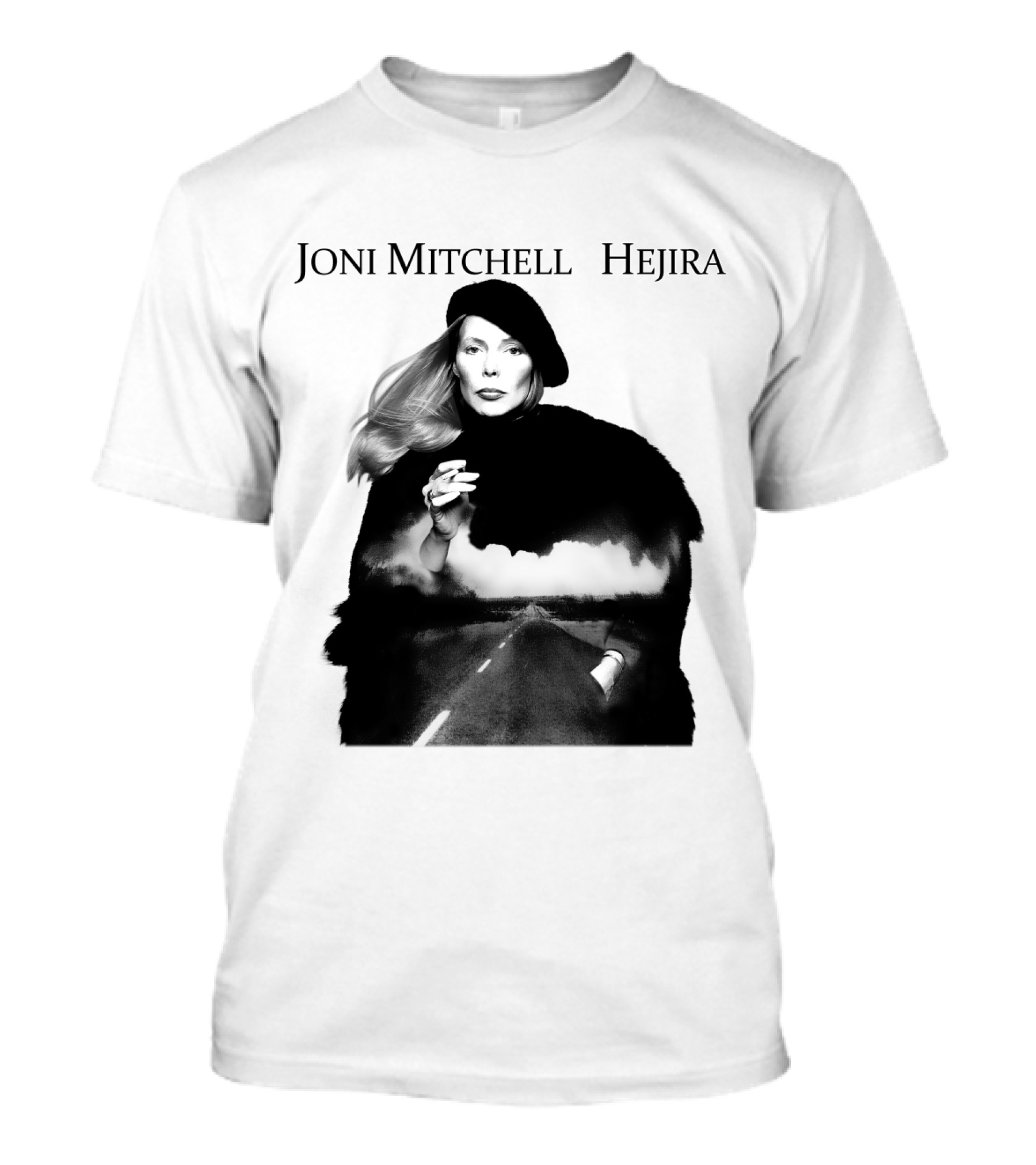 Joni Mitchell Hejira Album Cover Road T-Shirt