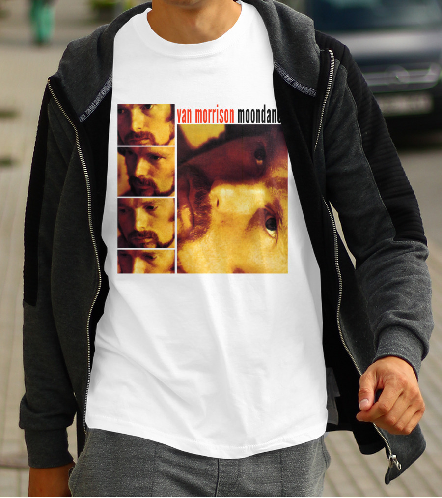 Van Morrison Moondance 1970 Album Cover T-Shirt