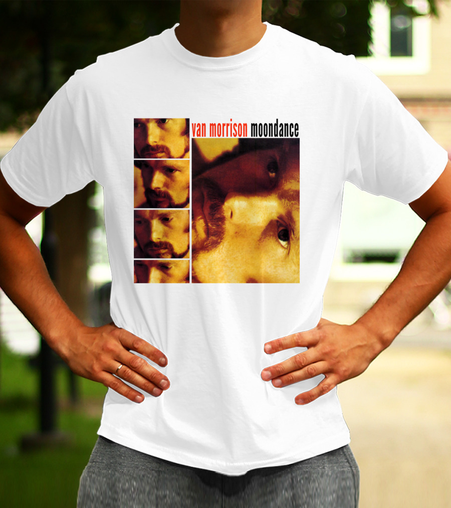 Van Morrison Moondance 1970 Album Cover T-Shirt