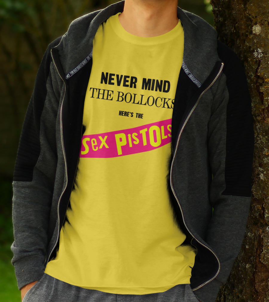 Never Mind The Bollocks Here's The Sex Pistols Classic Punk Rock Album Cover T-Shirt