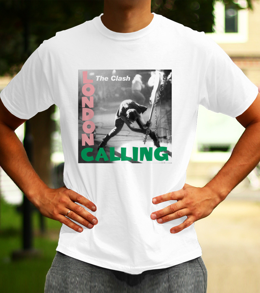 The Clash London Calling Iconic Album Cover Punk Rock Legends T-Shirt