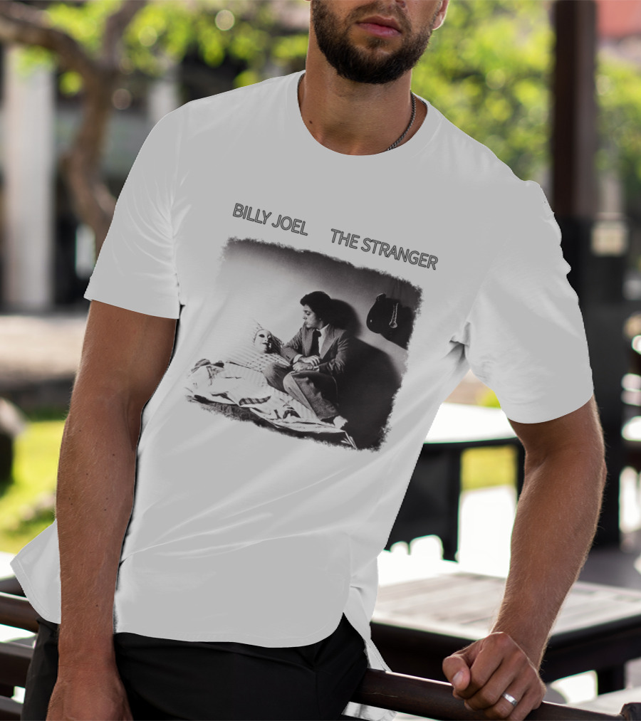 Billy Joel The Stranger Album Cover Sitting On Bed With Mask T-Shirt