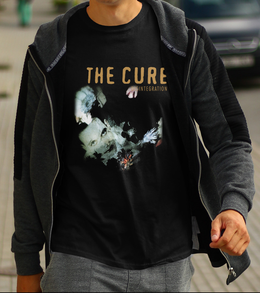 The Cure Disintegration Album Cover Floral Collage T-Shirt