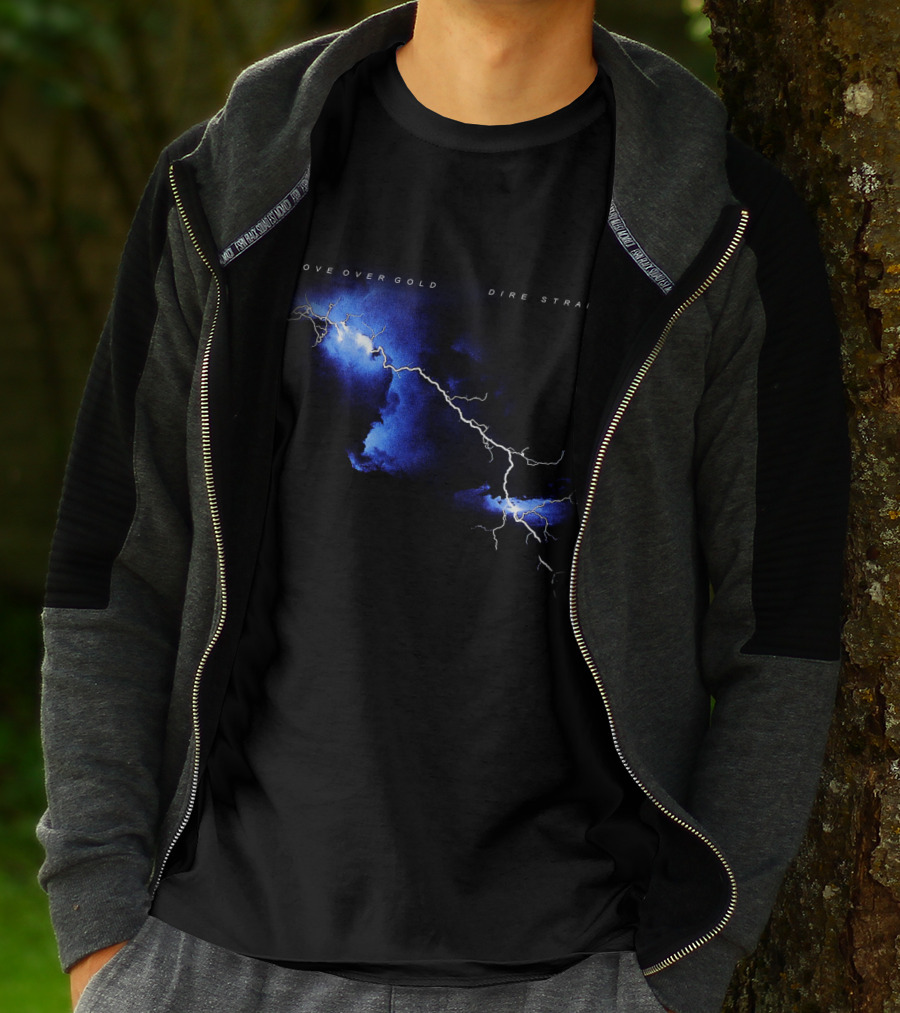 Dire Straits Love Over Gold Lightning Album T-Shirt