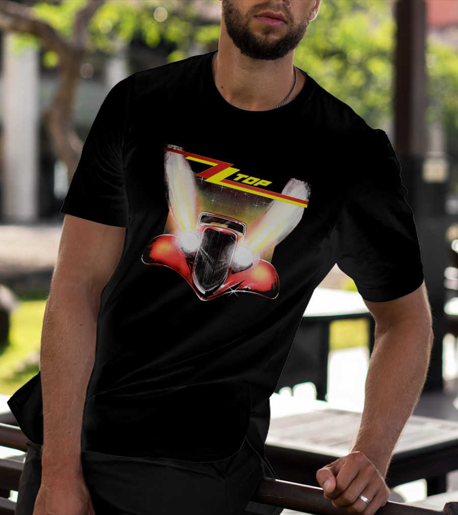 Zz Top Eliminator Hot Rod Album Cover Vintage 80S Band Merch T-Shirt