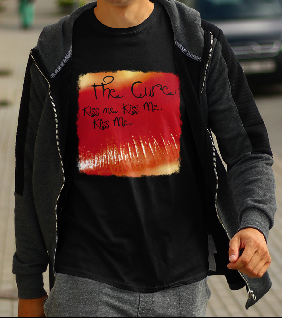 The Cure Kiss Me Kiss Me Kiss Me Red Lips T-Shirt