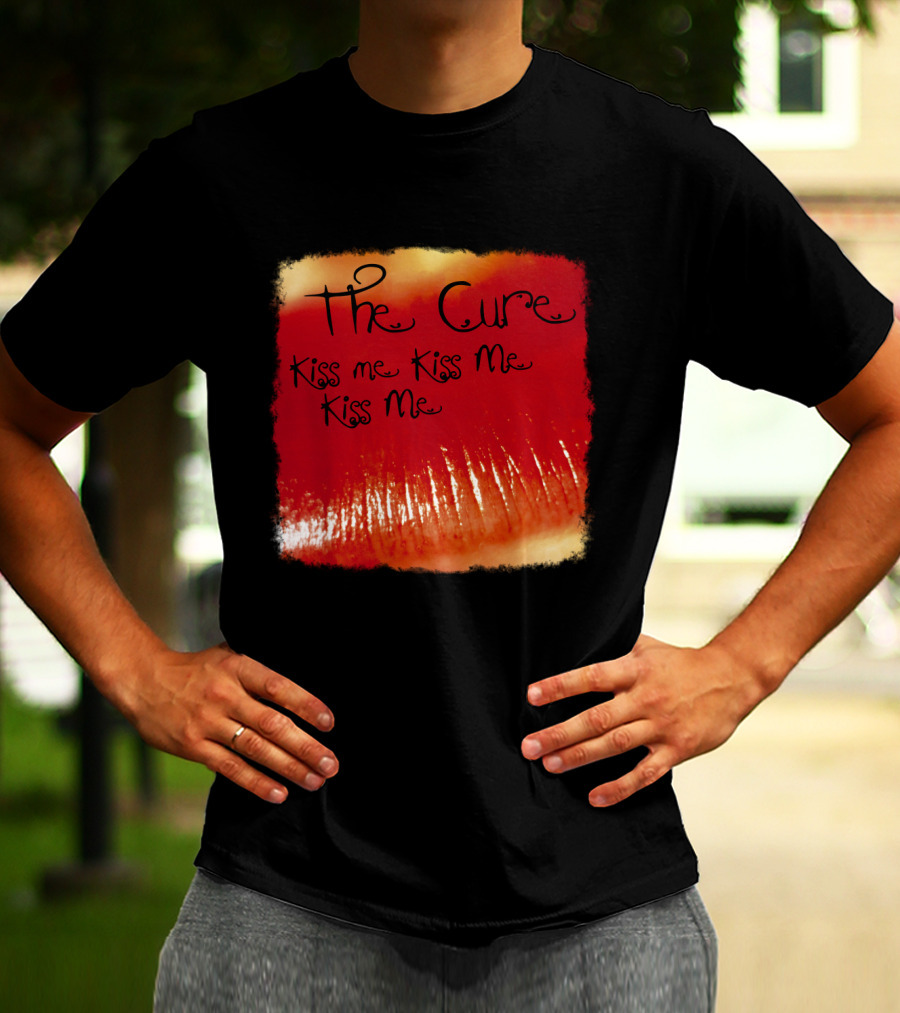 The Cure Kiss Me Kiss Me Kiss Me Red Lips T-Shirt