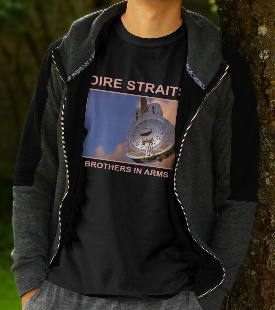 Dire Straits Brothers In Arms Steel Guitar T-Shirt
