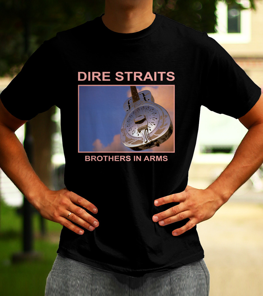 Dire Straits Brothers In Arms Steel Guitar T-Shirt
