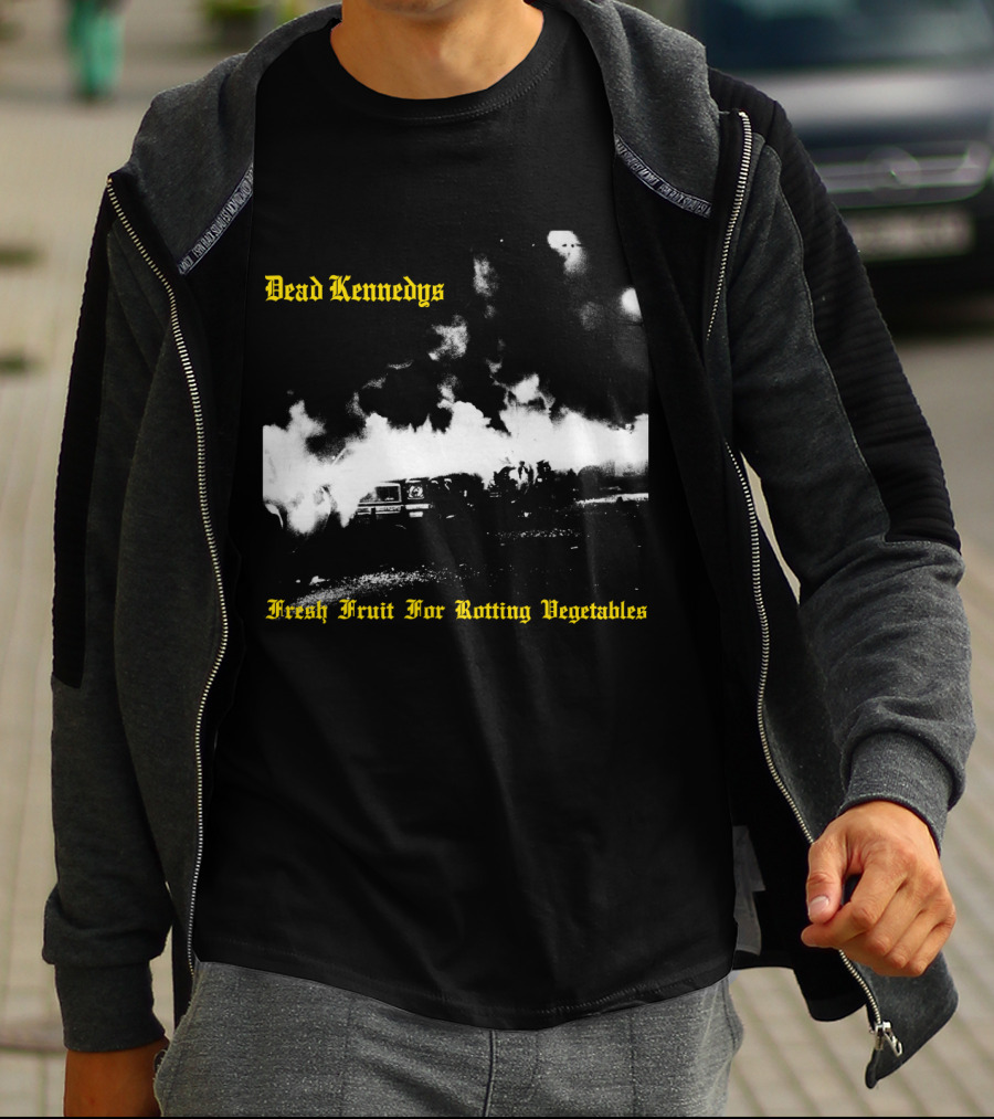 Dead Kennedys Fresh Fruit For Rotting Vegetables Burning Cars Scene T-Shirt