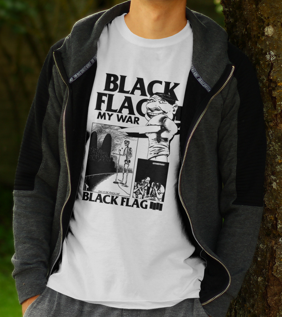 Black Flag My War This Is The Punch Line T-Shirt