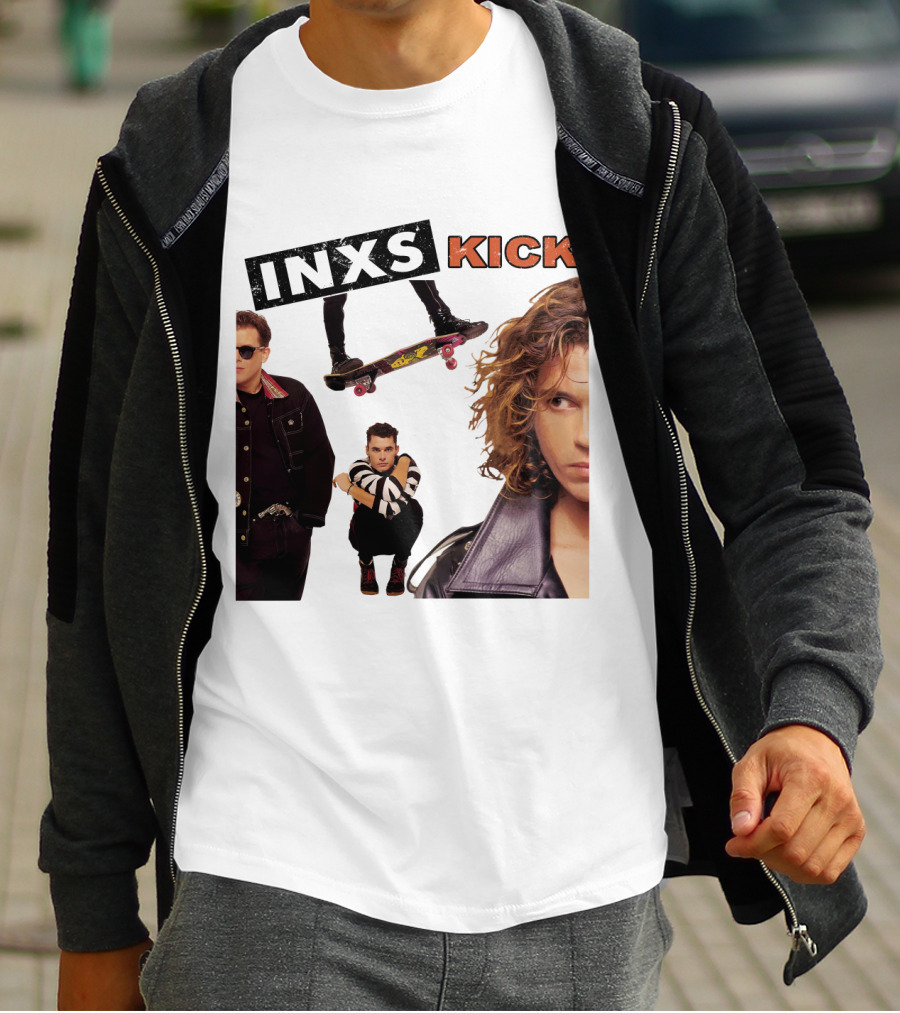 Inxs Kick Skateboard Punk Style T-Shirt