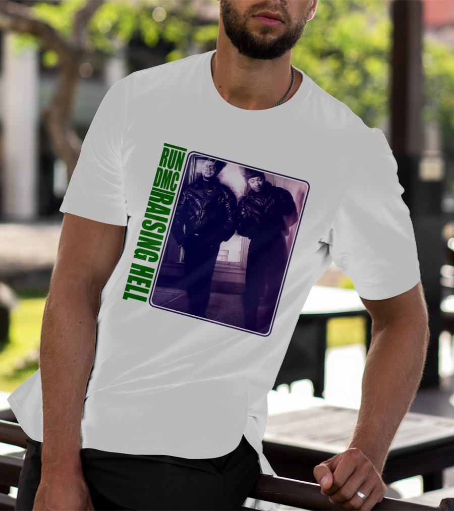 Run Dmc Raising Hell 1986 Music Album Hip Hop Legends T-Shirt