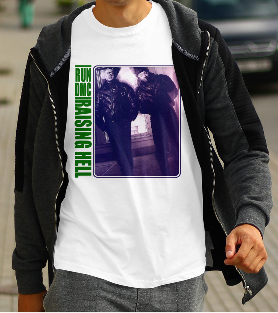 Run Dmc Raising Hell 1986 Music Album Hip Hop Legends T-Shirt