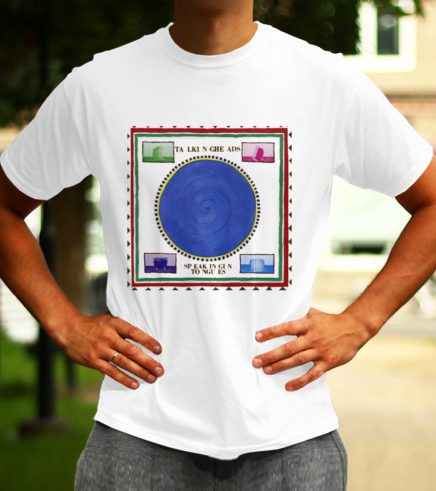 Talking Heads Speaking In Tongues Album Spiral Squares T-Shirt
