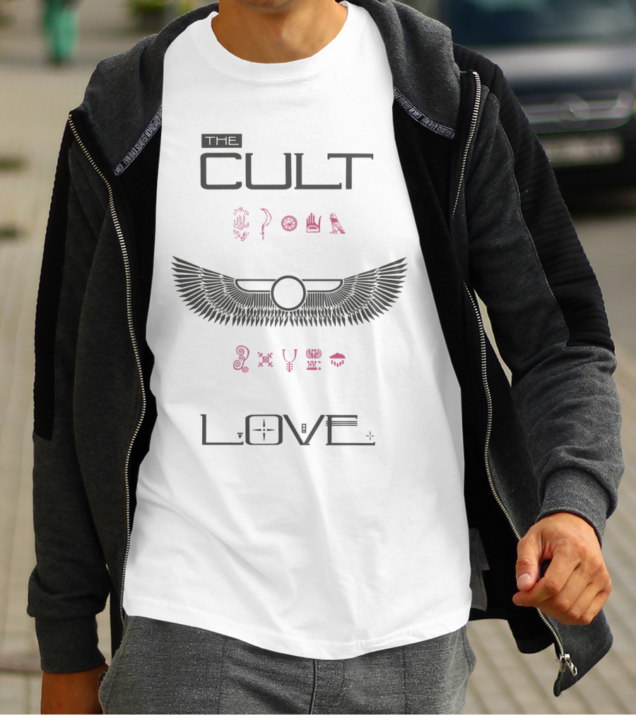 The Cult Love Ancient Symbols Winged Emblem T-Shirt