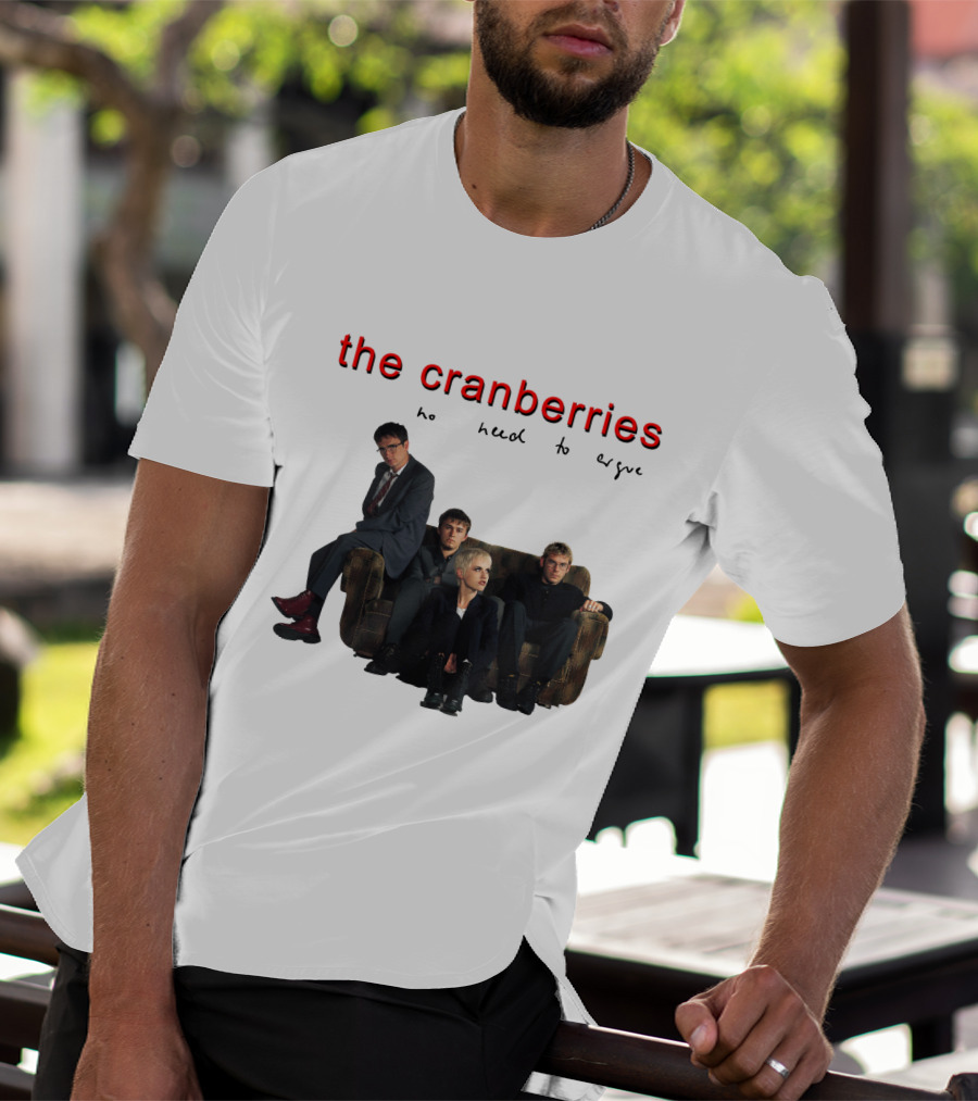 The Cranberries No Need To Argue Album Cover Sofa Band Members T-Shirt