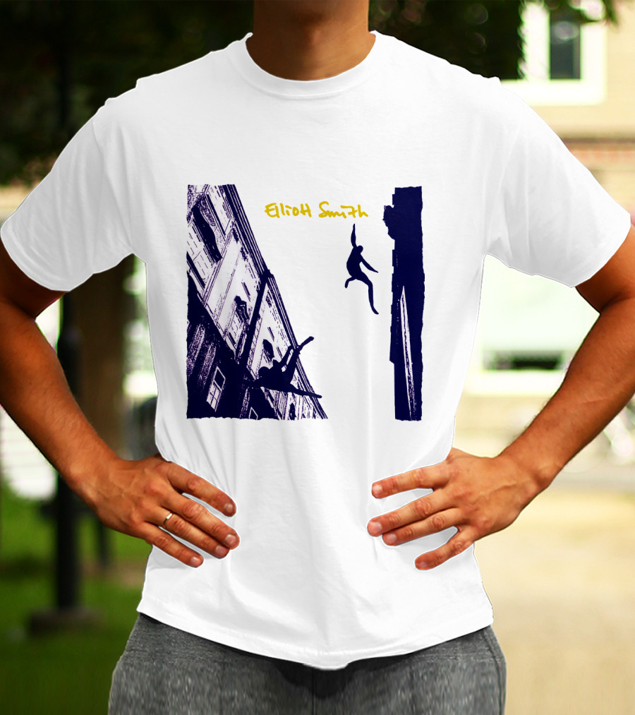 Elliott Smith Leaping Figures Urban Scene T-Shirt