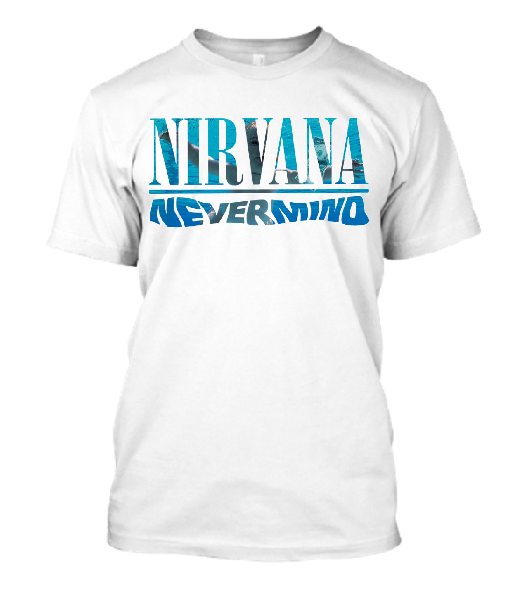 Nirvana Nevermind Album Cover Textured T-Shirt