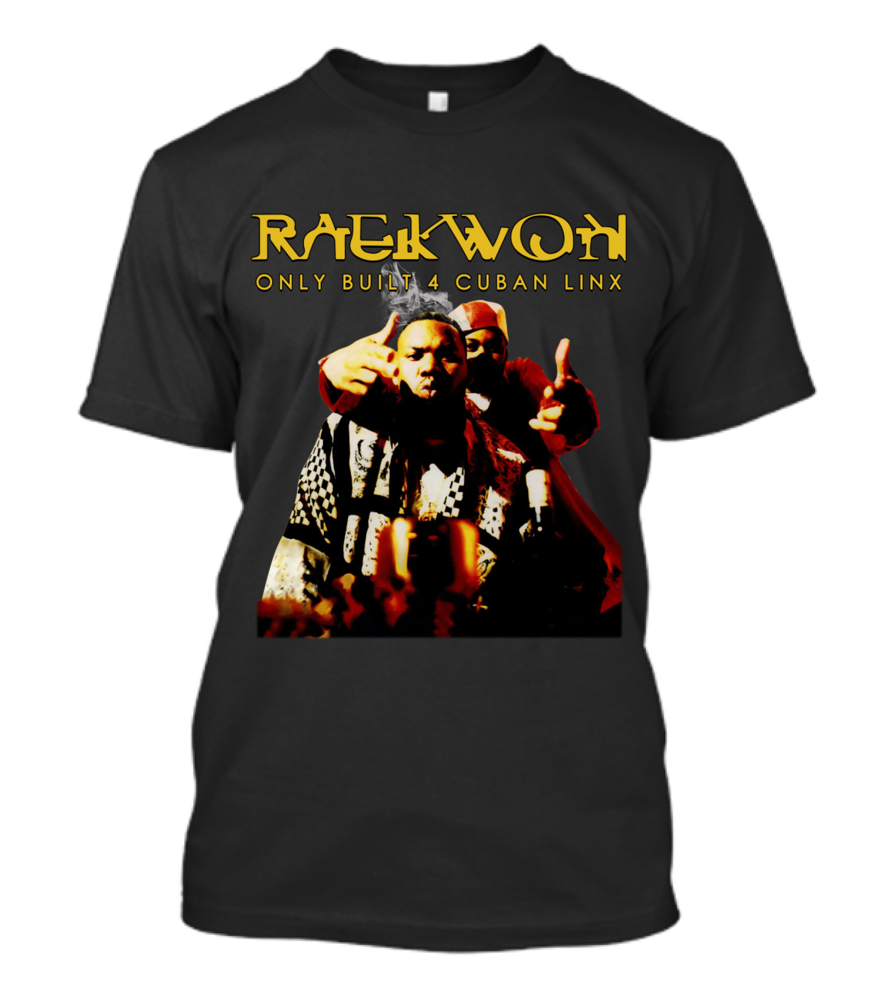 Raekwon Only Built 4 Cuban Linx Iconic Album Cover Featuring Two Figures In Bold Stylized Typography T-Shirt