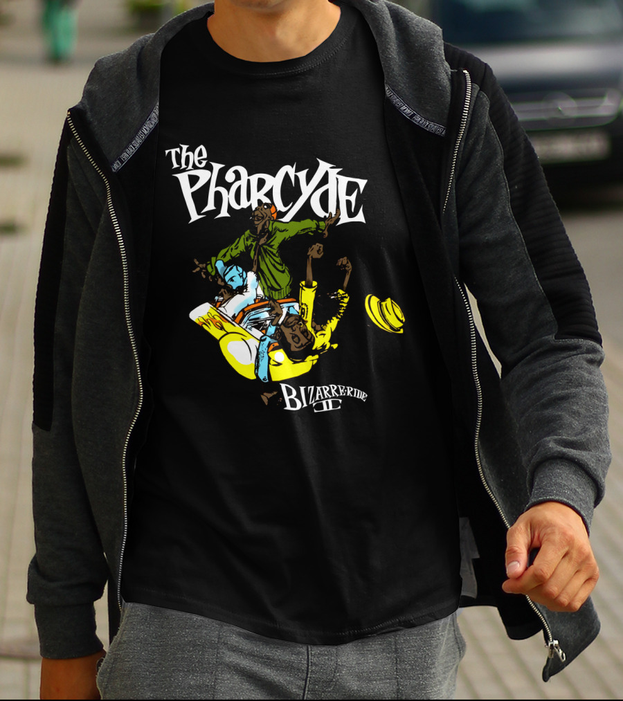 The Pharcyde Bizarre Ride Ii Colorful Animated Characters On Classic Hip-Hop Album Cover T-Shirt