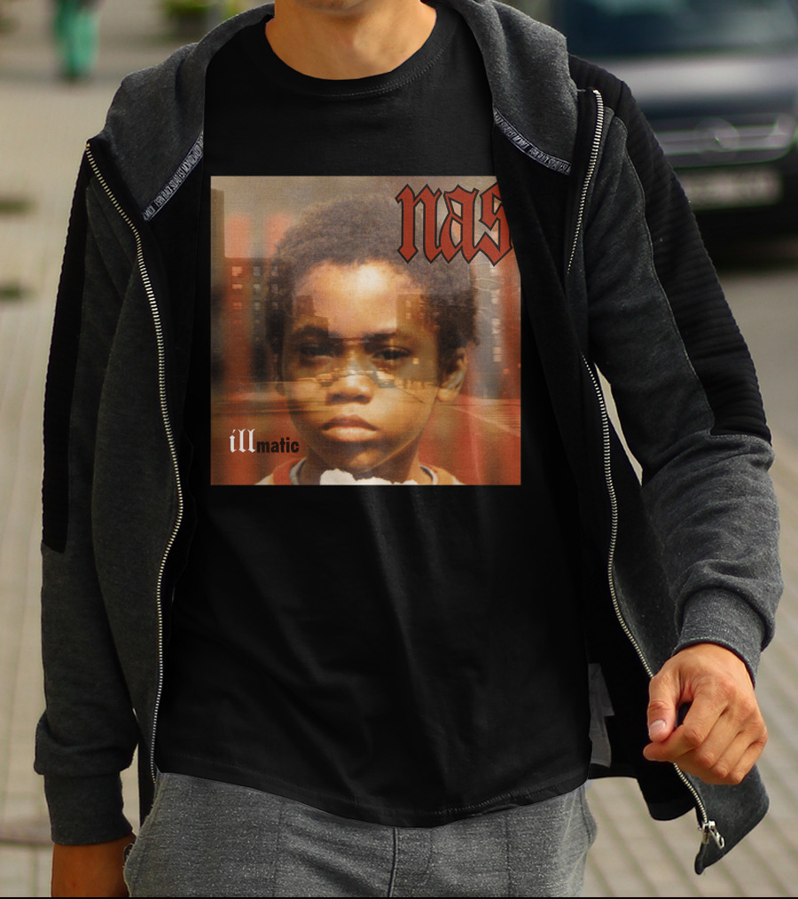 Nas Illmatic Album Art Young Boy New York Urban Landscape T-Shirt