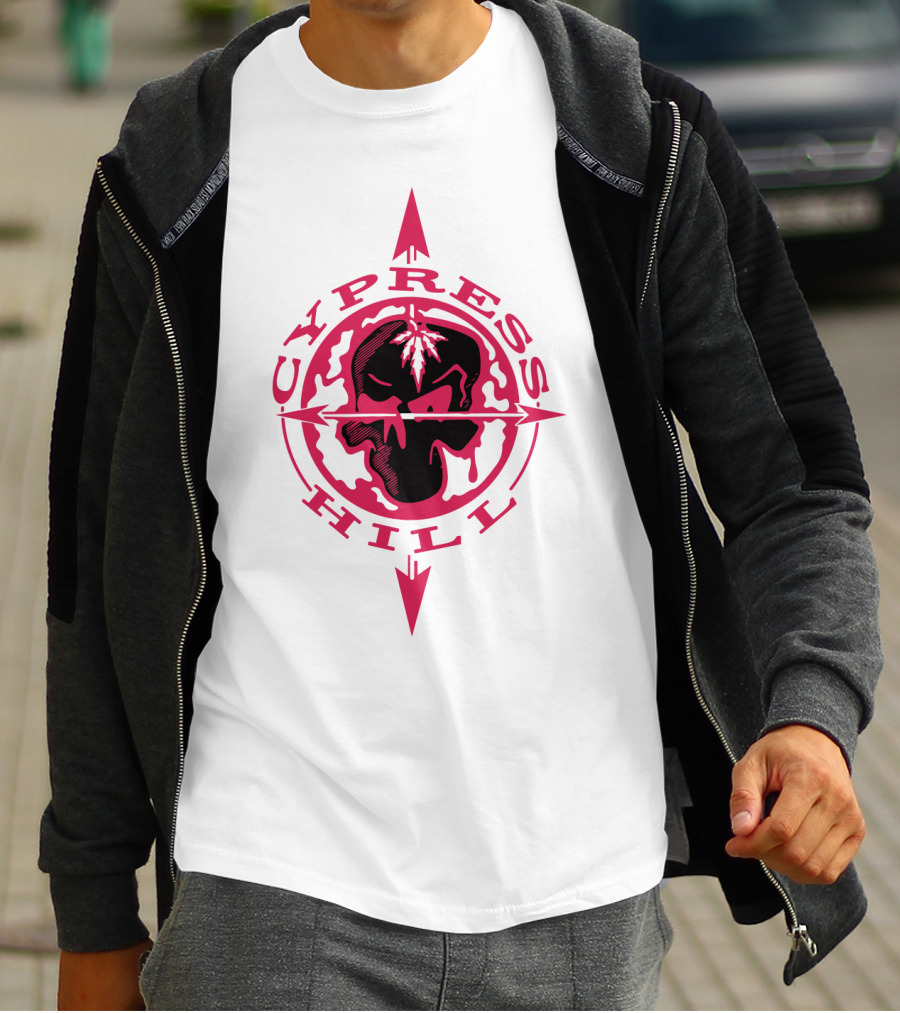 Cypress Hill Red Skull Compass T-Shirt