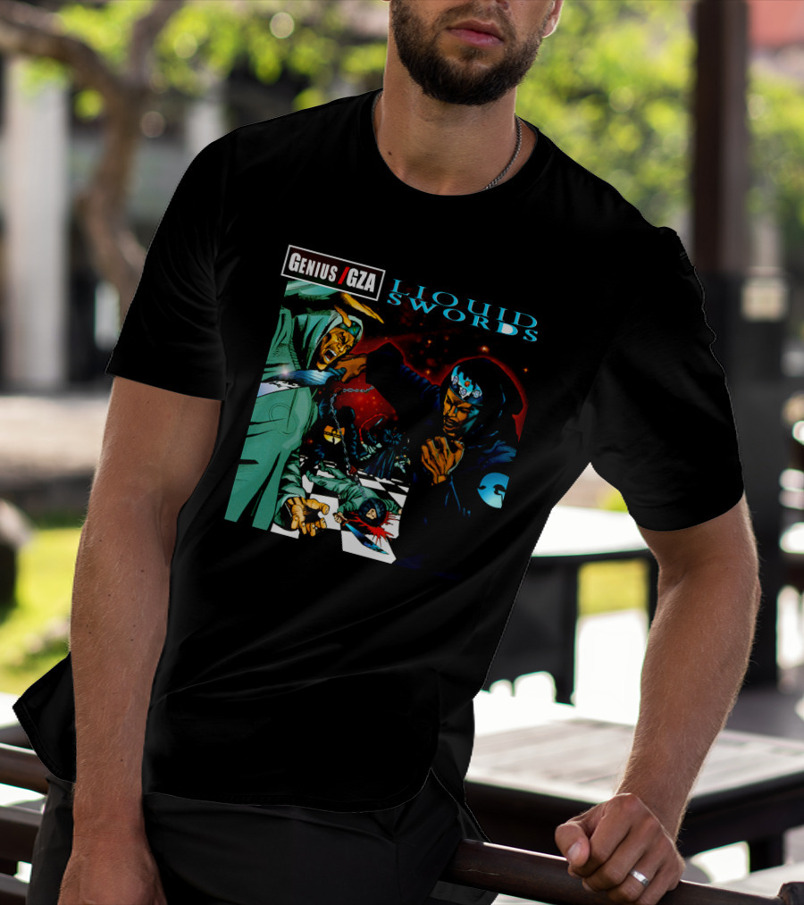 Genius GZA Liquid Swords Chess Battle T-Shirt
