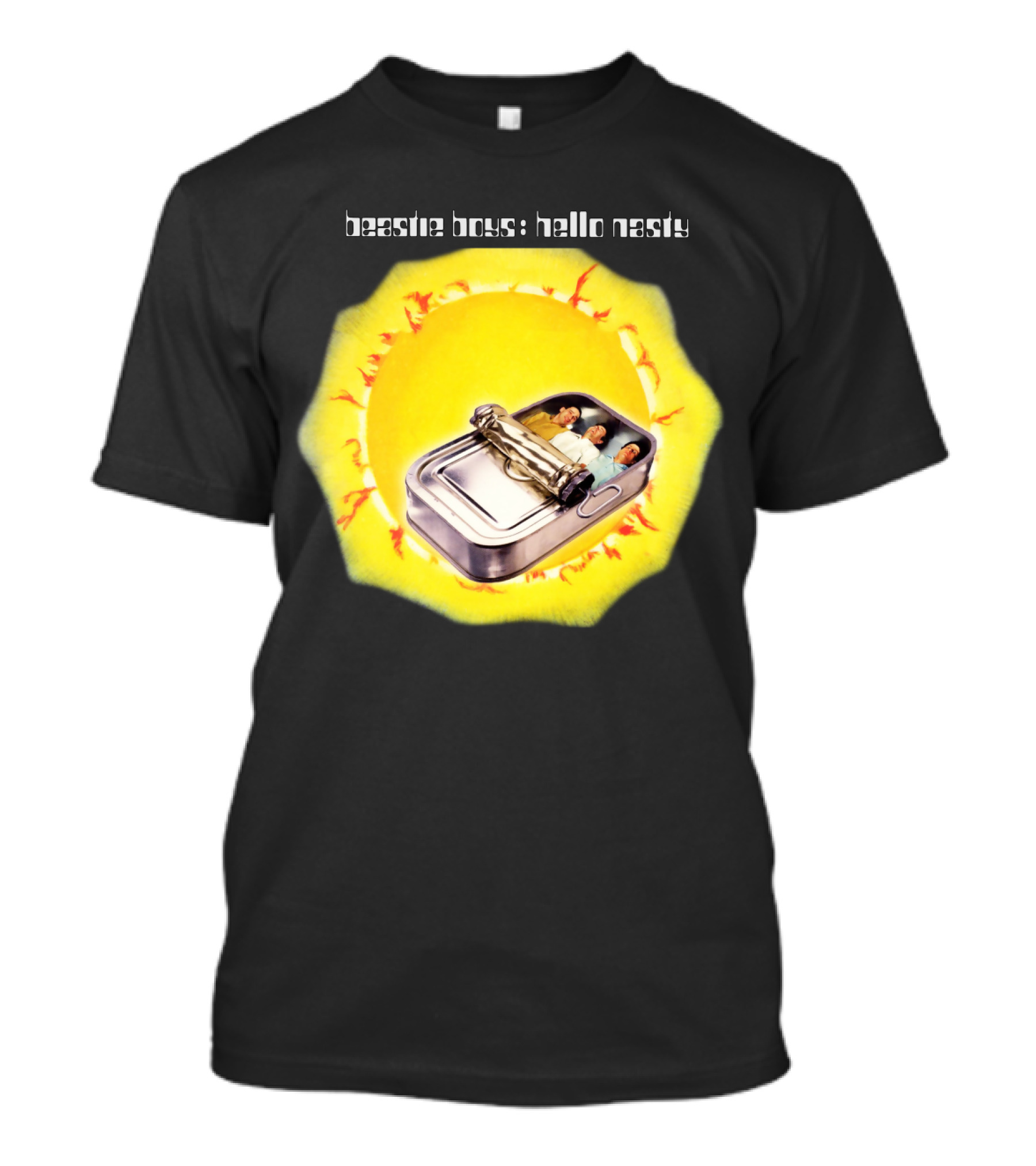 Beastie Boys Hello Nasty Album Cover Sardine Can 1998 Sunburst T-Shirt