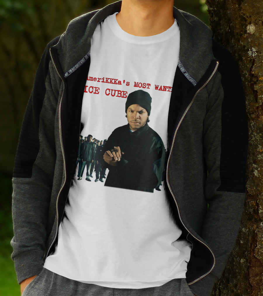 AmeriKKKa's Most Wanted Ice Cube Hip Hop Album Cover Black T-Shirt