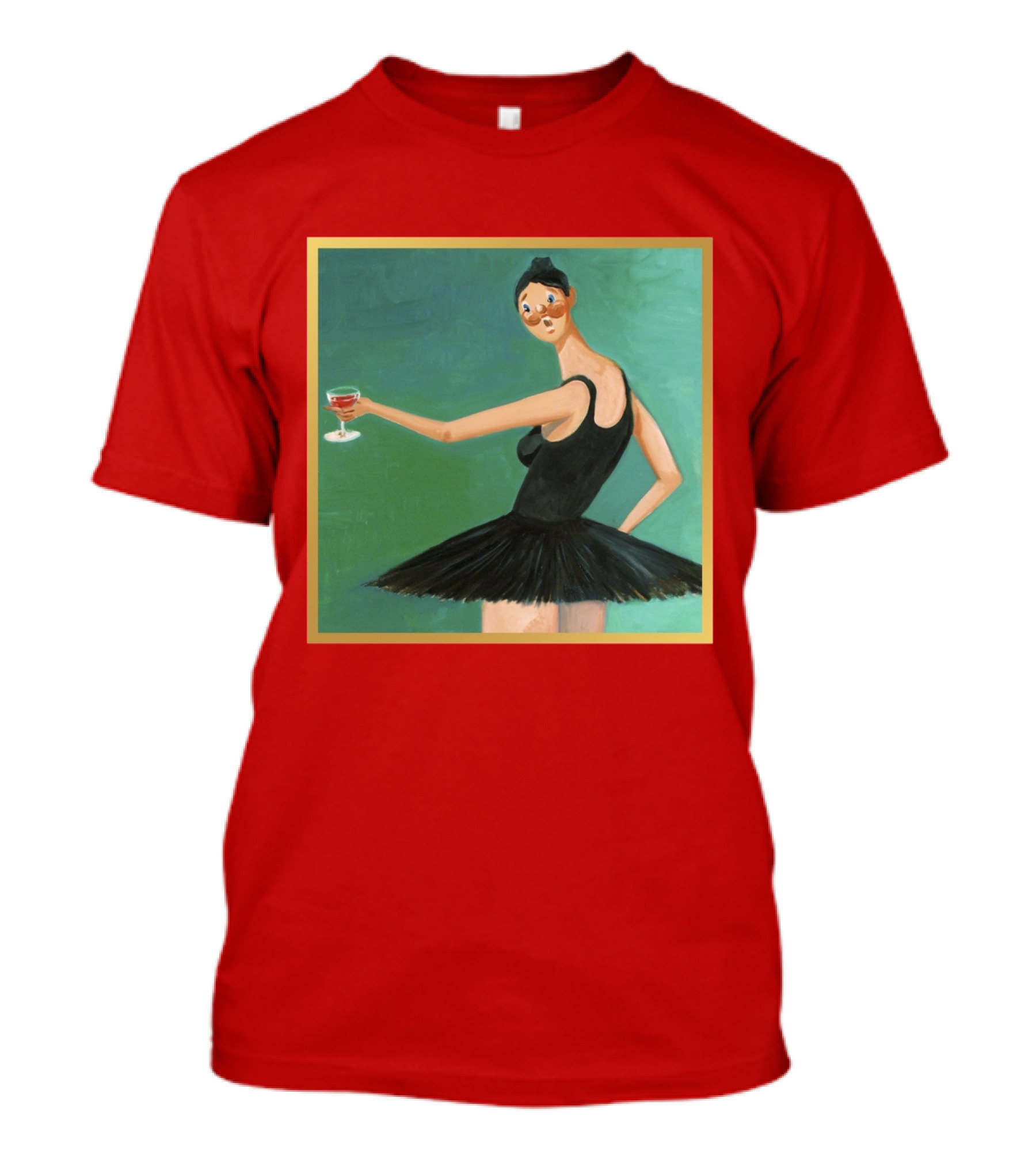 Kanye West My Beautiful Dark Twisted Fantasy Ballerina Cover Art T-Shirt