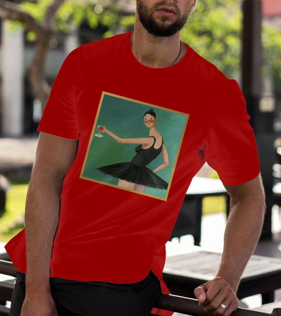 Kanye West My Beautiful Dark Twisted Fantasy Ballerina Cover Art T-Shirt