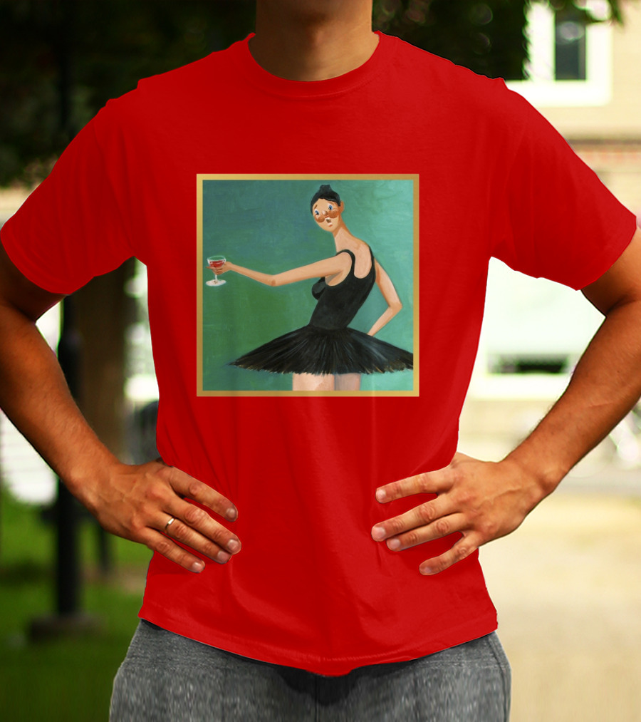 Kanye West My Beautiful Dark Twisted Fantasy Ballerina Cover Art T-Shirt