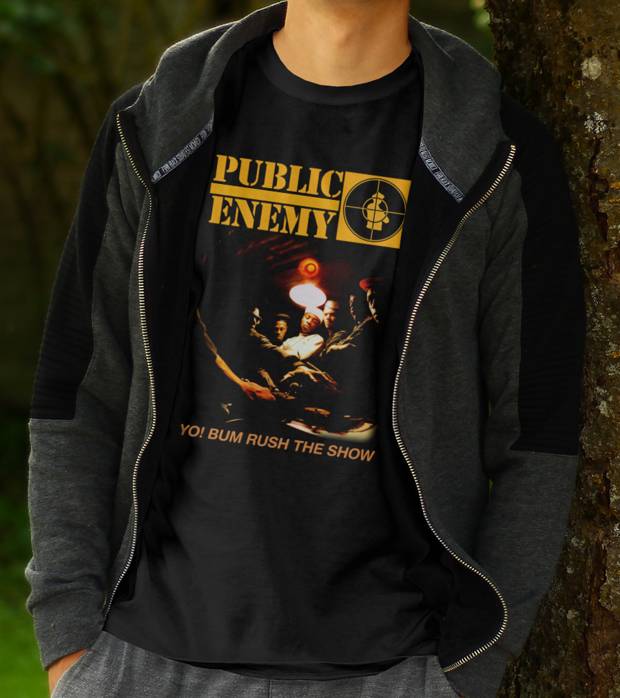 Public Enemy Yo Bum Rush The Show Classic Rap Album Cover T-Shirt